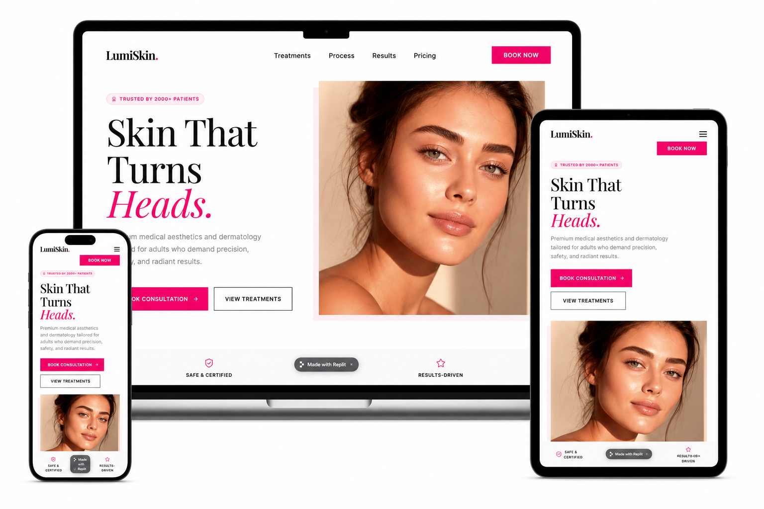 LumiSkin — Skin Care & Aesthetics Website